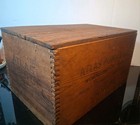 1937 Wooden Atlas Powder High Explosives Crate Dynamite Box Stamped Lewiston Id 