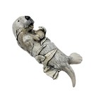 Happy Sea Otter Breaking Shell Vintage Gh Cook Company Fine Art Sculptures