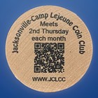 Wooden Nickel Token - Jacksonville Nc - Camp Lejeune Coin Club