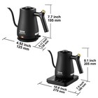 Vevor Electric Gooseneck Kettle Gooseneck Pour Over Coffee Tea Kettle 1l 1200w