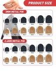 24 Pairs High Heel Replacement Tips  8 Mm To 12 5 Mm  Black Beige