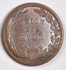 1863 Civil War Token - First In War First In Peace   Union For Ever 