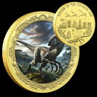 6pcs Dinosaur Age Golden Challenge Coins     Animal Commemorative Medals Set