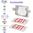 Led Exit Sign With Emergency Lights exit Sign Light With Battery Backup  Red Let