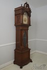 F64699ec  Elliot 9 Tube Highly Inlaid   Carved Mahogany Grandfather Clock