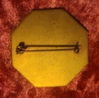Antique 1932 Winter Olympics German Medal Skiing Lake Placid Pin Back