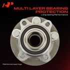 Pair Front Wheel Bearing Hub Assembly 5-lug Ford Fusion 13-20 Lincoln Mkz 13-16