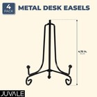 4 Pack Metal Easel Display Stand Plate Holders For Photo Art Painting Party  5in