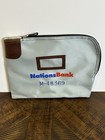 Vtg A Rifkin Co  Locking Deposit Security Bag W  Key Usa 12x9 Nations Bank