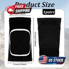 Elbow Pads With Thicken Sponge Pad 1 Pair Breathable One Size  Black