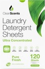 Laundry Detergent Sheets  120 Sheets   pure Fresh  