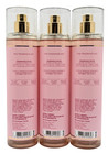 New Bath   Body Works Lot Of 3 Bottles Pink Chiffon Fragrance Mist Spray 8 Oz