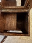 Vtg Replica Antique Oak Ice Box Countertop Wine Bar Liquor Cabinet 18 x14 x11 5 