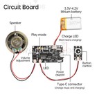 8m Greeting Card Recordable Voice Chip Music Box Sound Module Diy Musical Type-c