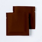 Matte Double-sided Brown Mylar Smell Proof Food Packaging Bags With Tear Notch