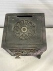 Vintage National Safe Cast Iron Steel Combination Lock Coin Bank