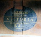 Antique B j Victoria Parlor Guitar By Regal-1 4 Sawn Oak Back  As-is Project