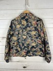Coldwater Creek Jacket Womens Large Floral Tapestry Button Up Made In Usa Rayon