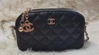 Chanel Makeup Black   Gold Vip Bag