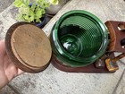 Mcm Humidor Green Tobacco Jar  standing Pipe Rack Holder Usa Falcon Moulin Rouge