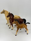 3 Vintage 1960s Breyer   Hartland Plastic Toy Quarter Set Of Horses Figurines