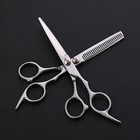 2pcs Pro Hair Cutting Scissors Set - Thinning Shears   Barber Salon   Home Use