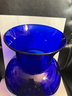 Large 10    Tall Cobalt Blue Glass Vase Vintage Decorative