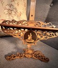 Antique Sorrento Italian Marquetry 19th Century Wood Easel Grand Tour Souvenir