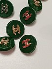 Small Lot Of 10   13 Mm Designer Button Chanel Button Replacement Gold Tone 