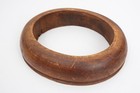 Antique Wooden Oval Hat Mold Brim Only Millinery Form 7 3 8  1 3 4  561 Chicago