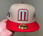 Mexico Baseball National Team New Era 59fifty Fitted Cap Brown-red Hat