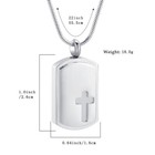 Cremation Urn Necklace For Ashes Urn Jewelry Cross Ash Necklace Memorial Pendant