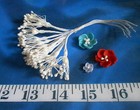  Faux Pearl Teardrop Peps  pips    12 Stems   Shellcraft  Sailor s Valentines  