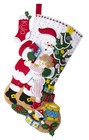 Bucilla Felt Applique 18  Christmas Hugs Stocking Kit 89253e