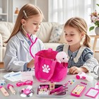 Doctor Kit For Kids Girls  36 Pcs Veterinarian Playset For Kids  Doctor Kit For