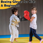 Kids Boxing Gloves Set - 2 Pairs Youth Sparring Gloves For Training   Fitness