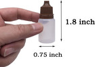 50 Pcs 5ml Plastic Squeezable Eye Liquid Dropper Bottles With Childproof Cap