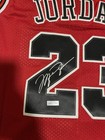 Michael Jordan Signed Chicago Bulls Red Jersey - Autographed W coa  