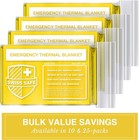 10pc Emergency Mylar Thermal Blankets Survival Safety First Aid Military 82 x52 