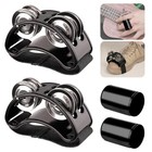 4 Pcs Foot Tambourine Shaker   Rhythm Finger Shaker With Elastic Strap 
