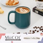 Miicol Ceramic Coffee Mug  16 Oz Large Cup  Tea 15 4 Ounces  Turquoise