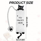 Black Cat Bookmark For Reading Women Inspirational Funny Cute Metal Book Mark   