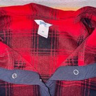 Duluth Trading Co Red Black Plaid Snap Fleece Pullover 3x Heavyweight Warm