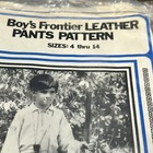 Vintage Eagle s View Boy s Frontier Leather Pants Pattern Sizes 4-14 Uncut