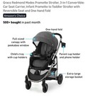Graco Redmond Modes Pramette Stroller  3-in-1 Convertible