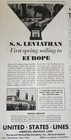 United States Lines Cruise Ship Boat Picture Magazine Ad Vtg Original Sailing 