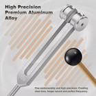 Healing Tuning Fork With Silicone Hammer Sound Therapy Musical Instrument 128hz 