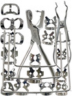 New German Rubber Dam Starter Set Kit With Frame Punch Clamps Dental Instruments