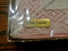 Vintage Irish Linen White Hankerchief Doily Lace Edging  Original Sealed Package