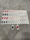 Complete Set Of 54 Card   Poker Engraved Color Dominoes With Storage Case
